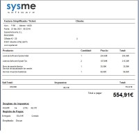 Formato de Ticket A4 en Español