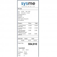 Formato de Ticket 80mm en Inglés