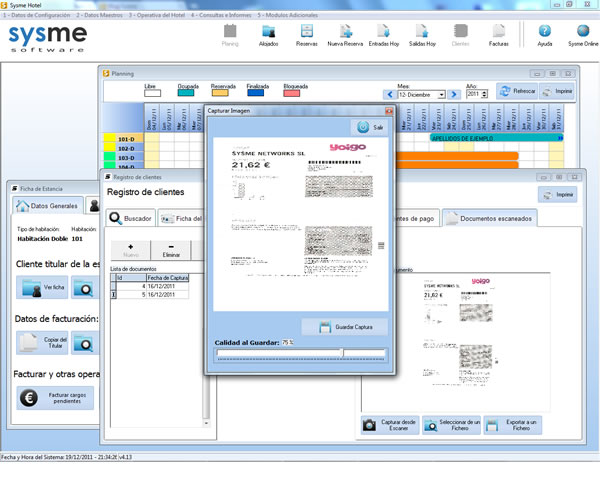 Software de gestión hotelera Sysme Hotel 413