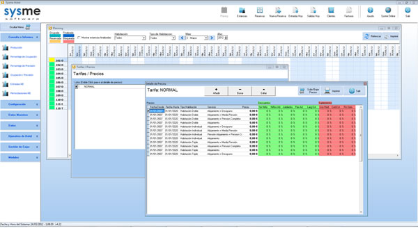 Software Pms de gestión hotelera Sysme Hotel 4.22