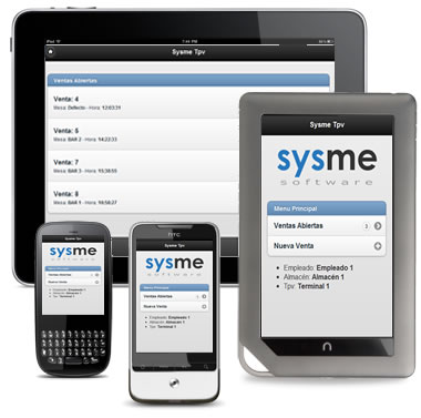 Sysme Tpv para moviles,tablets y pdas