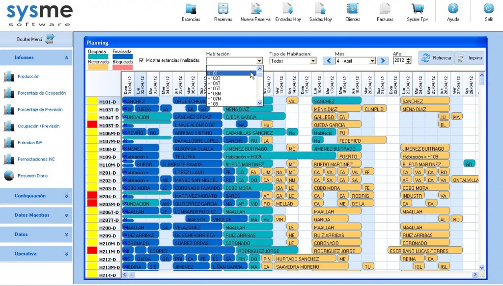 software pms de gestión hotelera sysme hotel